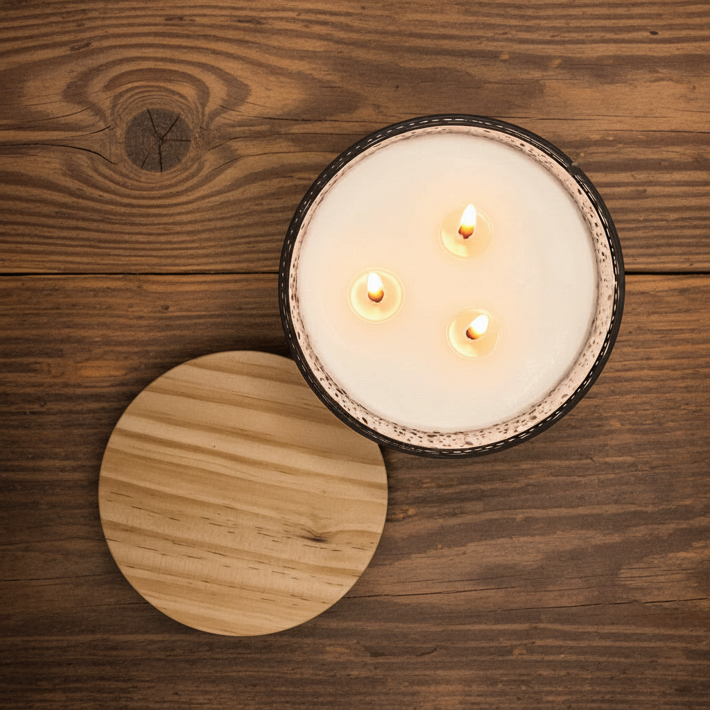 Spiced Wine - Mercury Glass w/ Triple Wick & Lid - 14 oz