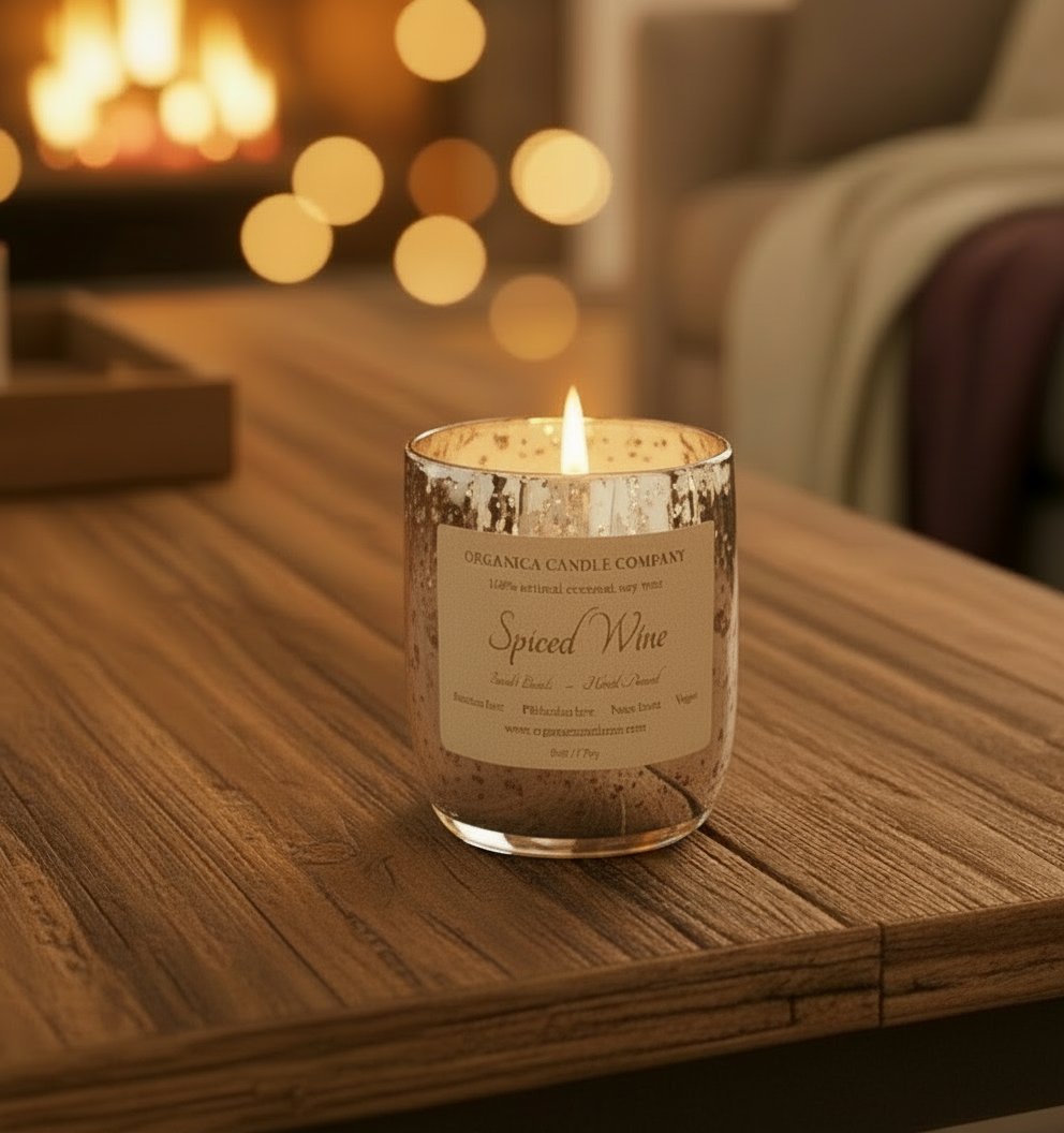 Spiced Wine- 6 oz Mercury Glass with Lid