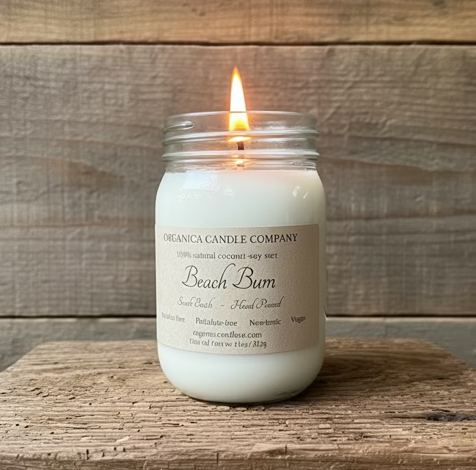 Beach Bum - Mason Jar - 12 oz