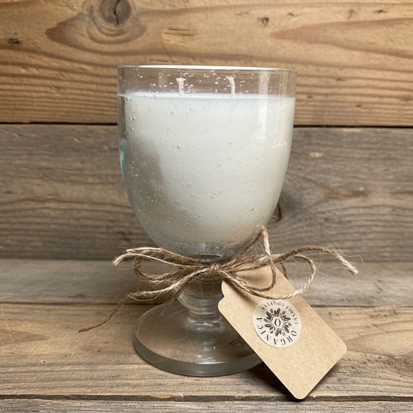 Vintage Mexican Goblet Double Wick — 10oz