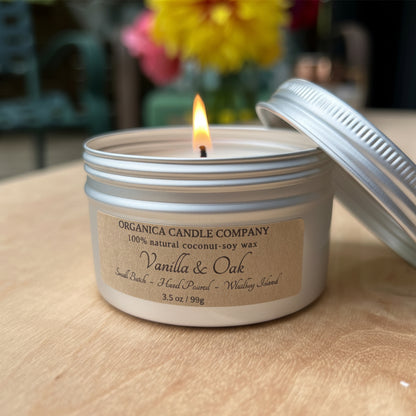 Vanilla & Oak - Travel Tin - 3.5 oz