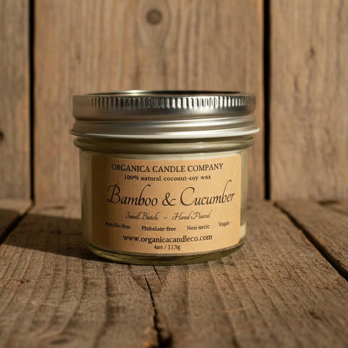 Bamboo & Cucumber - Mason Jar - 4 oz