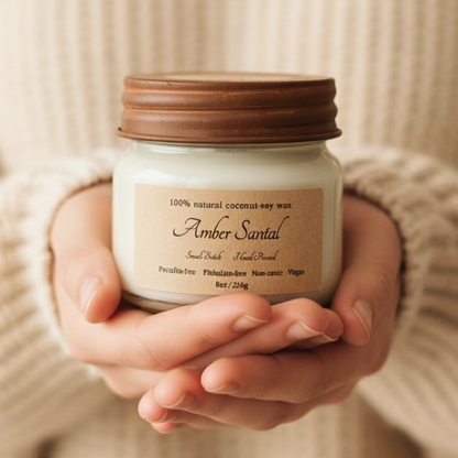 Amber Santal - Mason - 8 oz