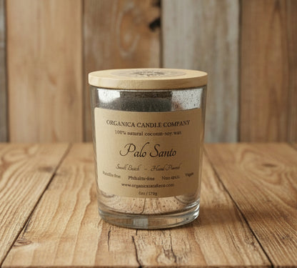 Palo Santo - Mercury Glass w/ Wood Lid - 6 oz