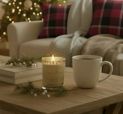 Cozy Morning - 6 oz Mercury Glass with Lid