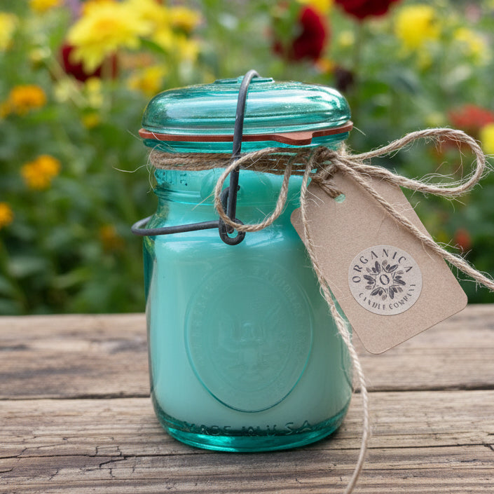 Vintage 1976 Bicentennial Mason Jar Candle