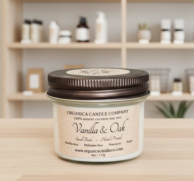 Vanilla & Oak - Mason - 4 oz