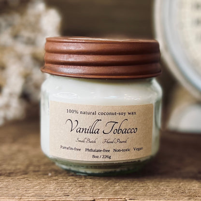Vanilla Tobacco - Mason - 8 oz