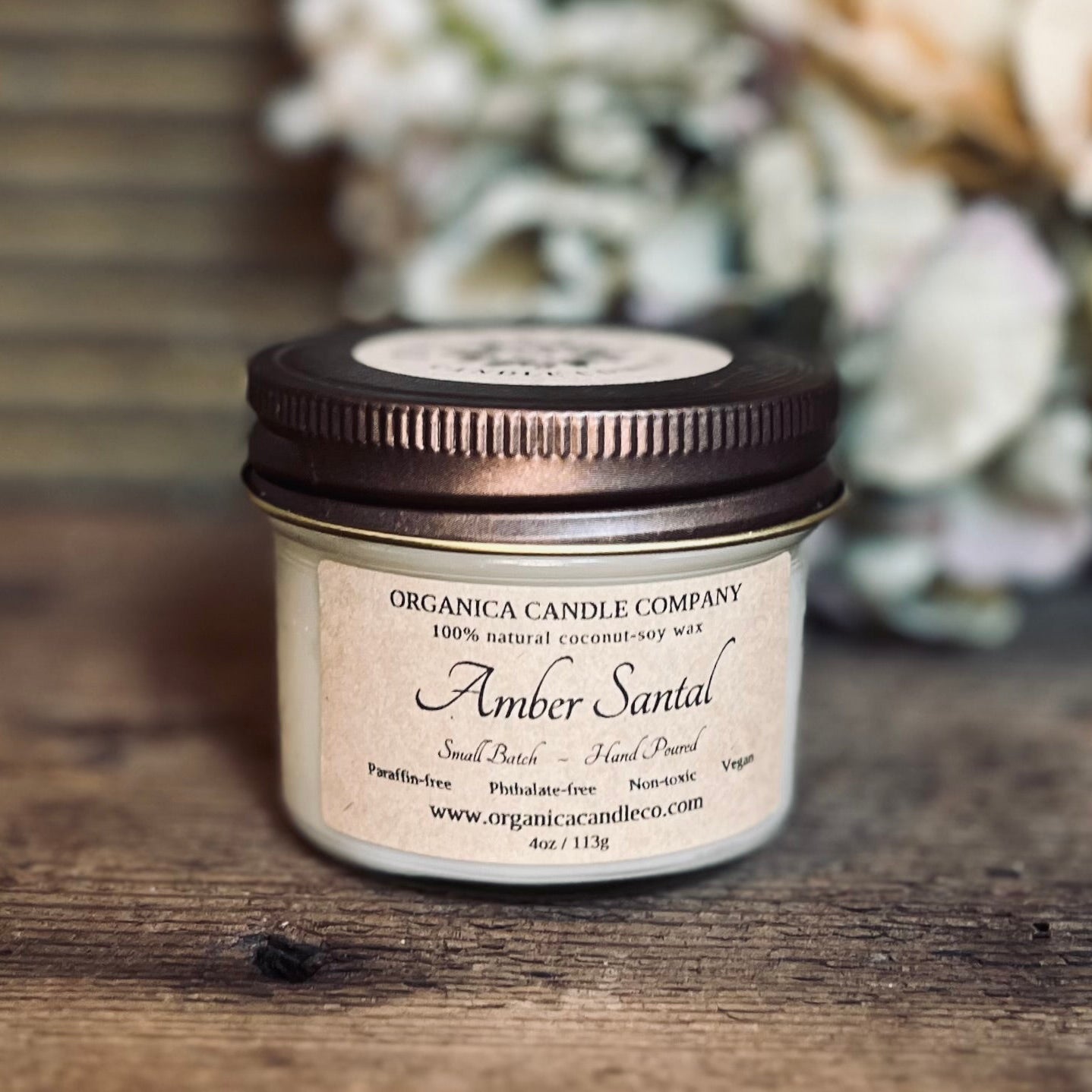 Amber Santal - Mason - 4 oz