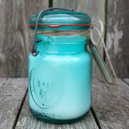 Vintage 1976 Bicentennial Mason Jar Candle