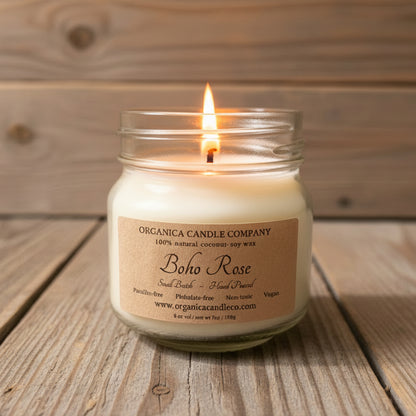 Boho Rose - Mason - 8 oz