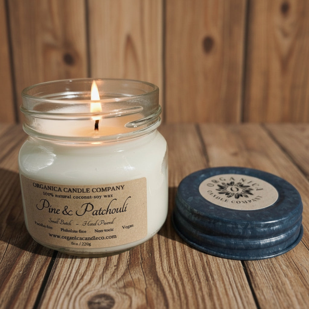 Pine & Patchouli - Mason - 8 oz