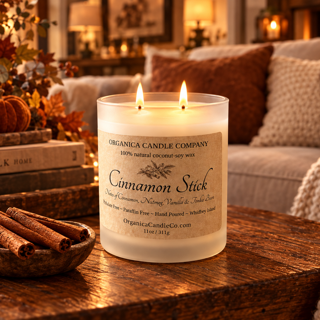 Cinnamon Stick - 11 oz White Frost w/ Lid Double Wicked