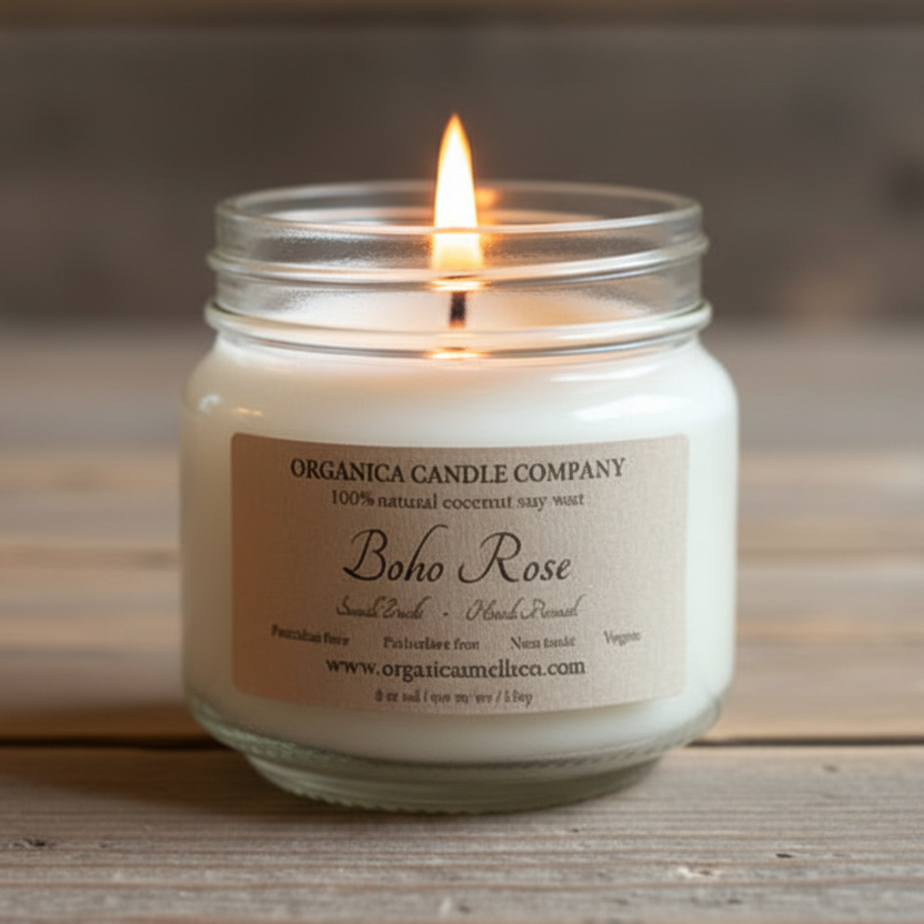 Boho Rose - Mason - 8 oz