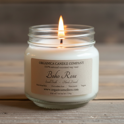 Boho Rose - Mason - 8 oz