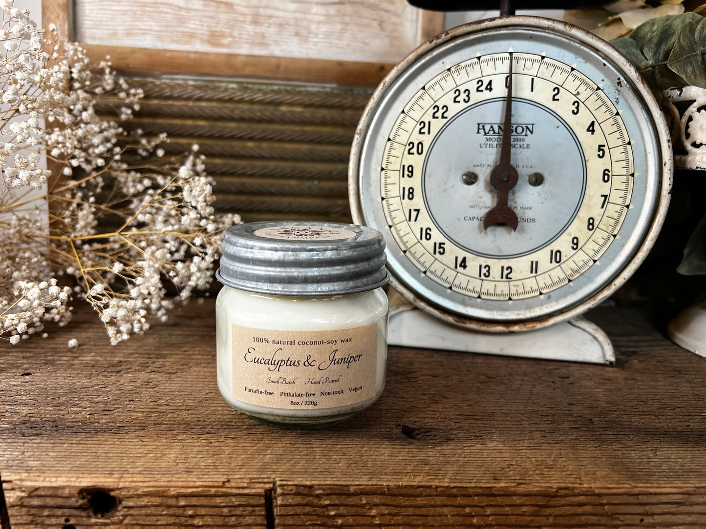 Eucalyptus & Juniper - Mason - 8 oz