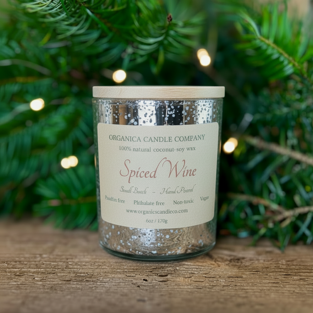 Spiced Wine- 6 oz Mercury Glass with Lid