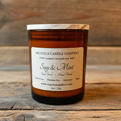 Sage & Mint - Apothecary Glass & Lid - 8 oz