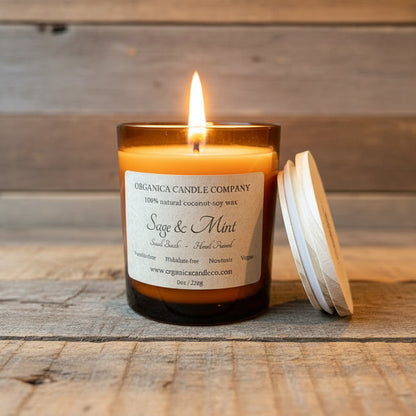 Sage & Mint - Apothecary Glass & Lid - 8 oz