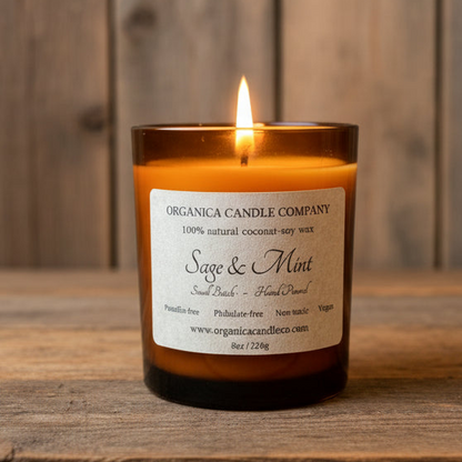 Sage & Mint - Apothecary Glass & Lid - 8 oz