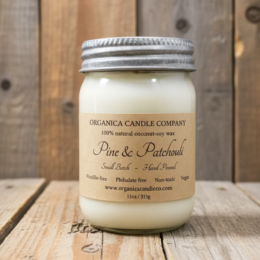 Pine & Patchouli - Mason - 12 oz