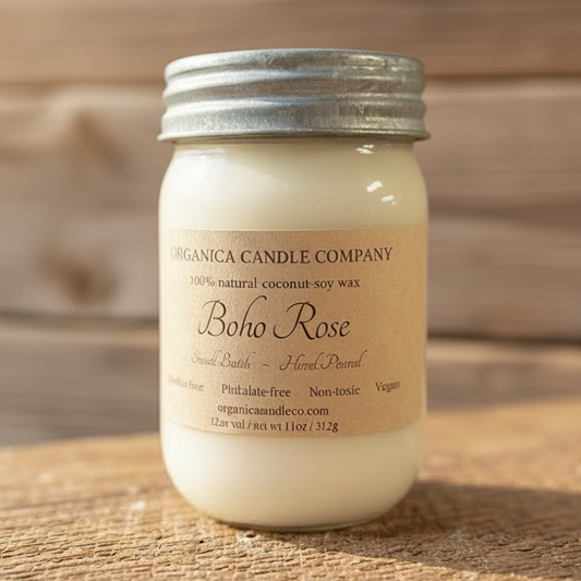 Boho Rose - Mason - 12 oz