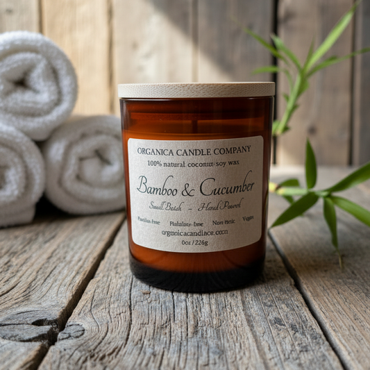 Bamboo & Cucumber - Apothecary w/Lid - 8 oz