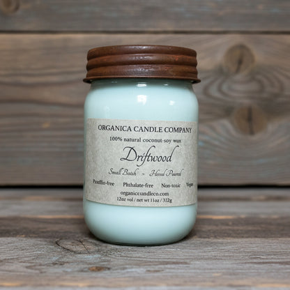 Driftwood - Mason Jar - 12 oz