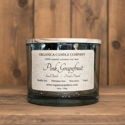 Pink Grapefruit - Mercury Jar w/ Triple Wick & Lid - 14 oz