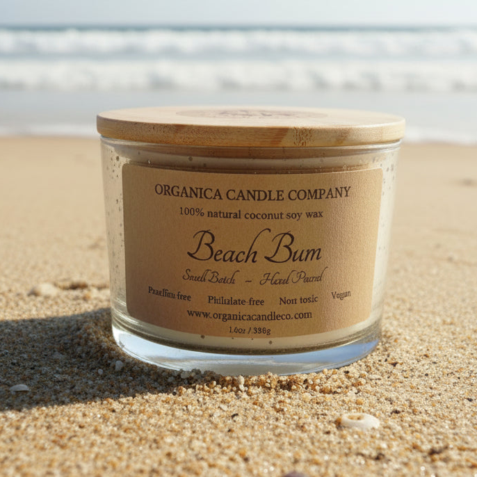 Beach Bum - Mercury Jar w/Lid Triple Wick - 14 oz