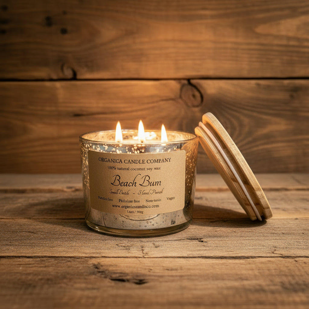 Beach Bum - Mercury Jar w/Lid Triple Wick - 14 oz