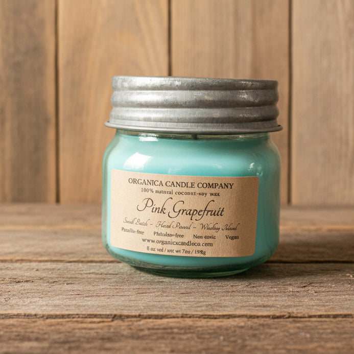 Pink Grapefruit - Blue Mason 8oz
