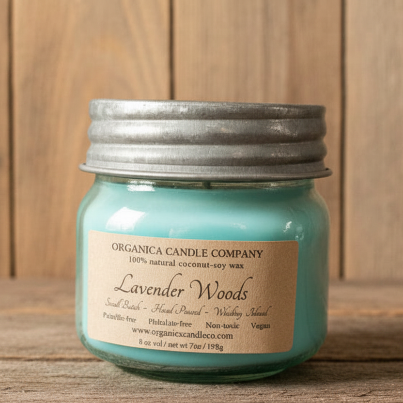 Lavender Woods - Mason Blue - 8 oz