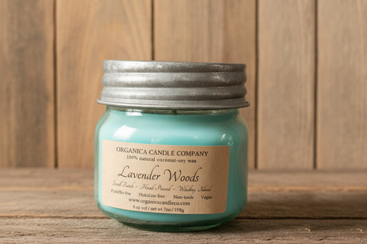 Lavender Woods - Mason Blue - 8 oz